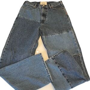 BDG Jeans Men’s Skate Fit W32 Blue Relaxed Fit Inseam 32 Denim Patches Skater